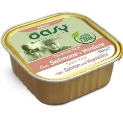 Oasy Wet Dog Delizioso Pate' Adult Salmone e Verdure 150 g