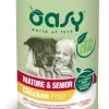 Oasy Wet Dog Lifestage Patè Cibo Umido Cani Mature/Senior Lattina 400g