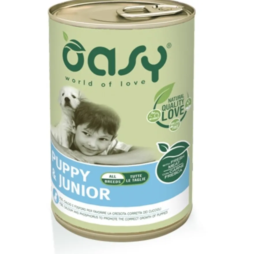Oasy Wet Dog Lifestage Patè Cibo Umido Cuccioli Lattina 400g