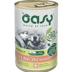 Oasy Wet Dog One Protein Salmone Cibo Umido Per Cani Adulti 400g