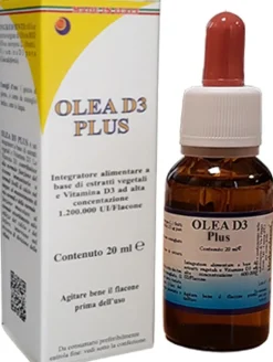 Olea D3 Plus 20ml: Integratore Vitamina D3 ad Alta Potenza