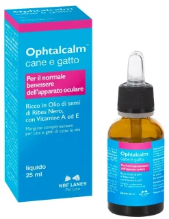 Ophtal Calm Gocce Olio Mangime Complementare Per Cani E Gatti 25ml