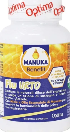 Optima Manuka Benefit Flu Urto 30 Capsule