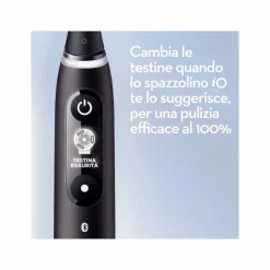 Oral-B iO6 Spazzolino Elettrico Ricaricabile Nero Con Custodia Da Viaggio