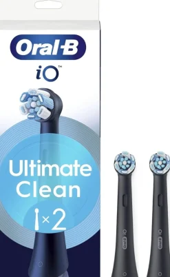 Oralb Power Refill io Ultra Clean Black 2 Pezzi
