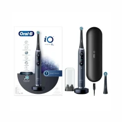 Oral-B Spazzolino Elettrico Ricaricabile iO 9N Nero, 2 Testine, 1 Custodia Da Viaggio Ricaricabile, 1 Spazzolino