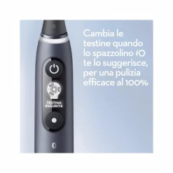 Oral-B Spazzolino Elettrico Ricaricabile iO 7S Nero, 2 Testine, 1 Custodia Da Viaggio, 1 Spazzolino