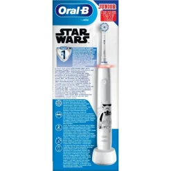 Oral-B Spazzolino Elettrico Ricaricabile Junior Star Wars +6 Anni, 2 Testine, 1 Spazzolino