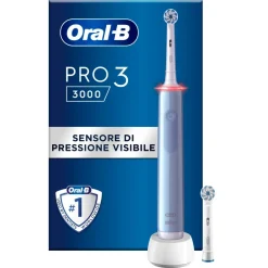 Oral-B Spazzolino Elettrico Ricaricabile Pro Series 3 Blu + 2 Testine