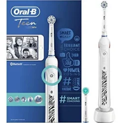 Oral-B Spazzolino Elettrico Ricaricabile SmartSeries Teen Sensi Ultrathin per Teenager Bianco