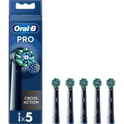Oral-B Testine Di Ricambio Pro Cross Action Black 5 Pezzi