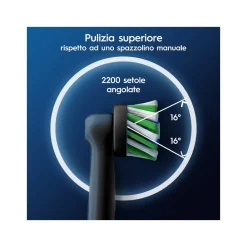 Oral-B Testine Di Ricambio Pro Cross Action Black 5 Pezzi