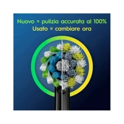 Oral-B Testine Di Ricambio Pro Cross Action Black 3 Pezzi