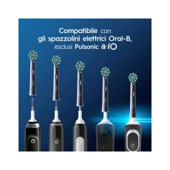 Oral-B Testine Di Ricambio Pro Cross Action Black 3 Pezzi