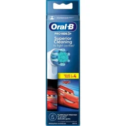 Oral-B Testine Di Ricambio Pro Kids Con Disney Cars o Principesse 4 Pezzi