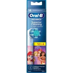 Oral-B Testine Di Ricambio Pro Kids Con Disney Cars o Principesse 4 Pezzi