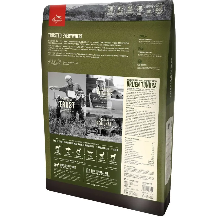Orijen Tundra Crocchette Con Capra E Cinghiale Per Cani Sacco 2kg