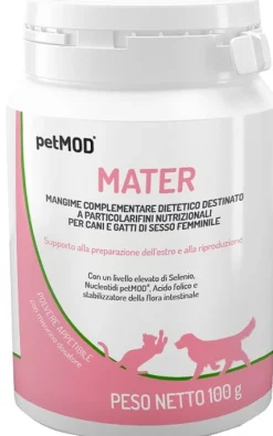 PetMod Mater Per Cani/Gatti Di Sesso Femminile Barattolo 100g