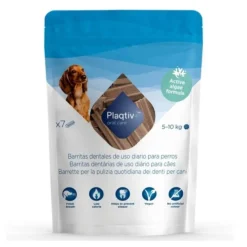 Plaqtiv+ Barrette per Pulizia Quotidiana dei Denti per Cani da 5 a 10 kg 7 Pezzi