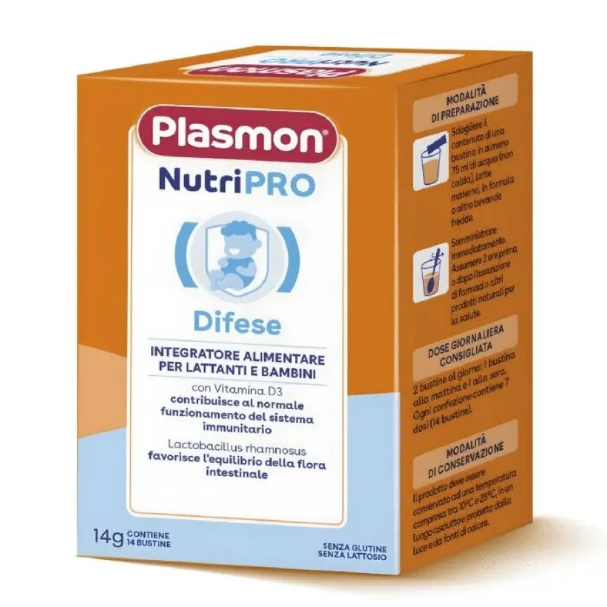 Plasmon Nutripro Difese Integratore Alimentare 14 Bustine