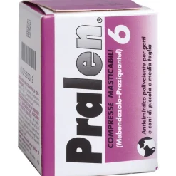 Pralen 6 Compresse Masticabili 240mg Gatti/Cani Taglia Piccola/Media
