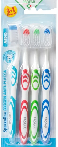 Profar Spazzolino Antiplacca Oxigen 4 Pezzi