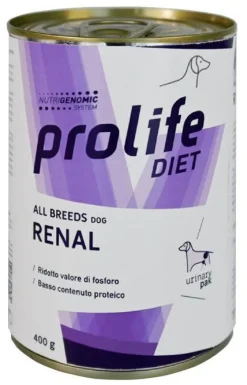 Prolife Diet Dog Renal All Breeds Cibo Umido Per Cani Lattina 400g