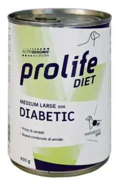 Prolife Dog Diet Wet Diabetic Sensitive Cibo Umido Per Cani Taglia Media/Grande Lattina 400g