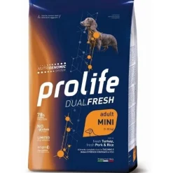 Prolife Dog Dual Fresh Adult Mini Turkey Pork & Rice 7Kg