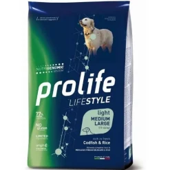 Prolife Dog Life Style Adult Medium/Large Light Codfish & Rice 2,5Kg