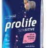 Prolife Dog Sensitive Lamb & Rice Cibo Secco Per Cani Adulti Taglia Media/Grande Sacco 2,5kg