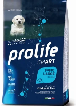 Prolife Dog Smart Chicken & Rice Cibo Secco Per Cani Cuccioli Taglia Grande Sacco 2,5 Kg