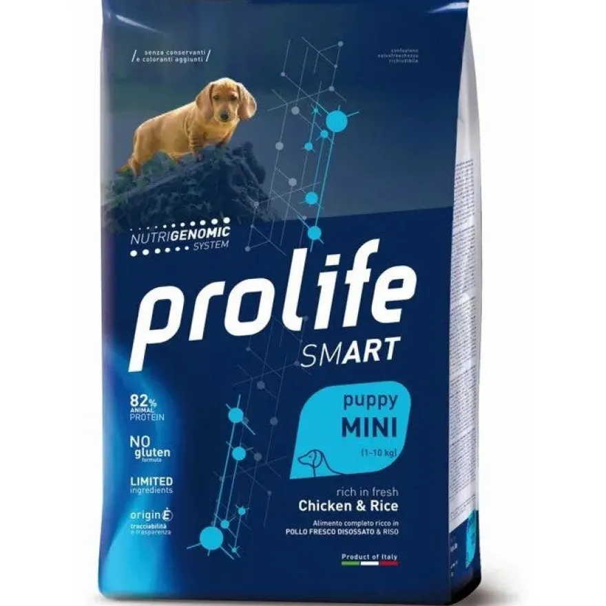 Prolife Dog Smart Chicken & Rice Cibo Secco Per Cani Cuccioli Taglia Piccola Sacco 2 Kg
