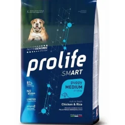 Prolife Dog Smart Chicken & Rice Cibo Secco Per Cani Cuccioli Taglia Media Sacco 2,5 Kg