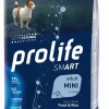 Prolife Dog Smart Trout & Rice Cibo Secco Per Cani Adulti Taglia Mini Sacco 7 Kg
