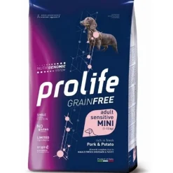 Prolife Grain Free Adult Sensitive Pork & Potato Cibo Secco Per Cani Taglia Piccola Sacco 2kg