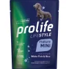 Prolife Lifestyle Pesce Bianco Fresco Con Riso Cibo Umido Per Cani Maturi Taglia Piccola Bustina 100g
