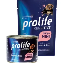 Prolife Sensitive Agnello Fresco Con Riso Cibo Umido Per Cuccioli Taglia Piccola Bustina 100g