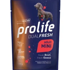 Prolife Smart Manzo E Oca Freschi Cibo Umido Per Cani Adulti Taglia Piccola Bustina 100g