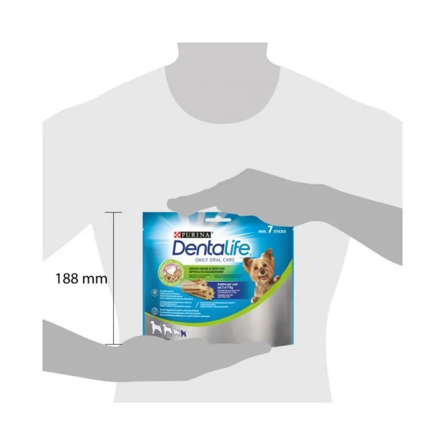 Purina Dentalife Snack Daily Oral Care Per Cani 2 - 7kg Taglia Mini 7 Stick