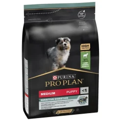 Purina Pro Plan Medium Puppy Sensitive Digestion Cibo Secco Con Agnello Per Cuccioli Taglia Media Sacco 3 kg