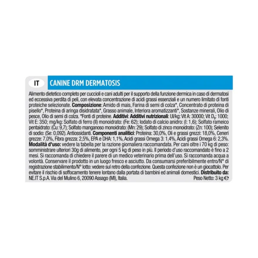 Purina Pro Plan Veterinary Diets Secco Cane DRM Dermatosis Sacco 3kg
