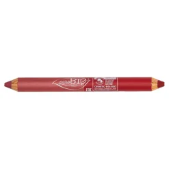 Purobio Matitone Duo Labbra Day E Night Rosa Corallo Rosso Ciliegia 4,2g