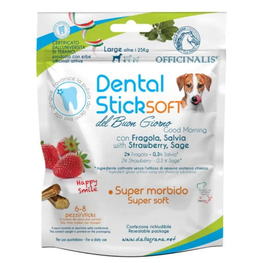 PuroNatura Dental Stick Soft Buongiorno Cani Taglia Grande 6/8 Pezzi