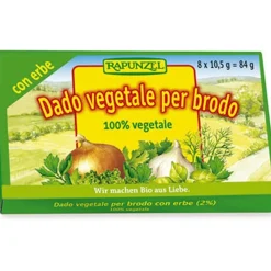 Rapunzel Dado Biologico Vegetale Con Erbe 8 Dadi