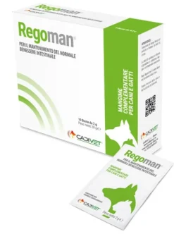 Regoman Mangime Complementare Benessere Intestinale/Sovrappeso Animali 10 Bustine Da 2g