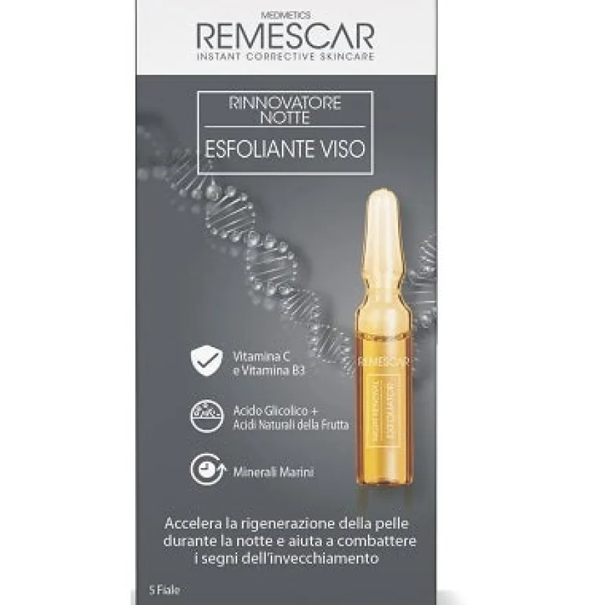 Remescar Rinnovatore Notte Esfoliante Viso 5 Fiale