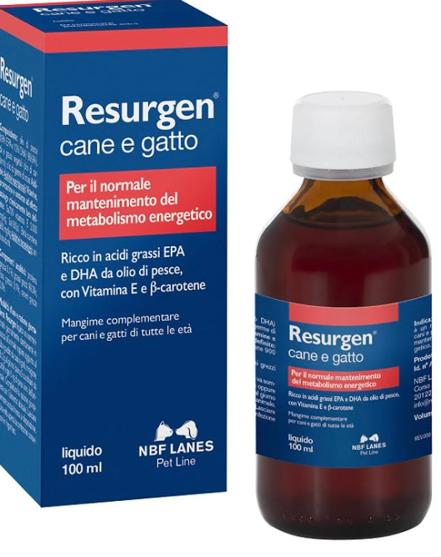 Resurgen Gocce Mangime Complementare Per Cani E Gatti 100ml