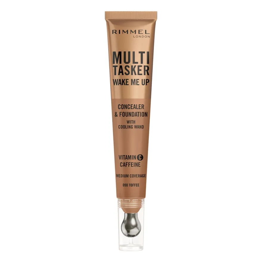 Rimmel Multi-tasker Wake Me Up Correttore & Fondotinta Formula Vegana 090 Toffee 20ml