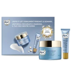 Roc Even Tone + Lift Crema Viso Idratante Notte 50ml + Contorno Occhi 15ml